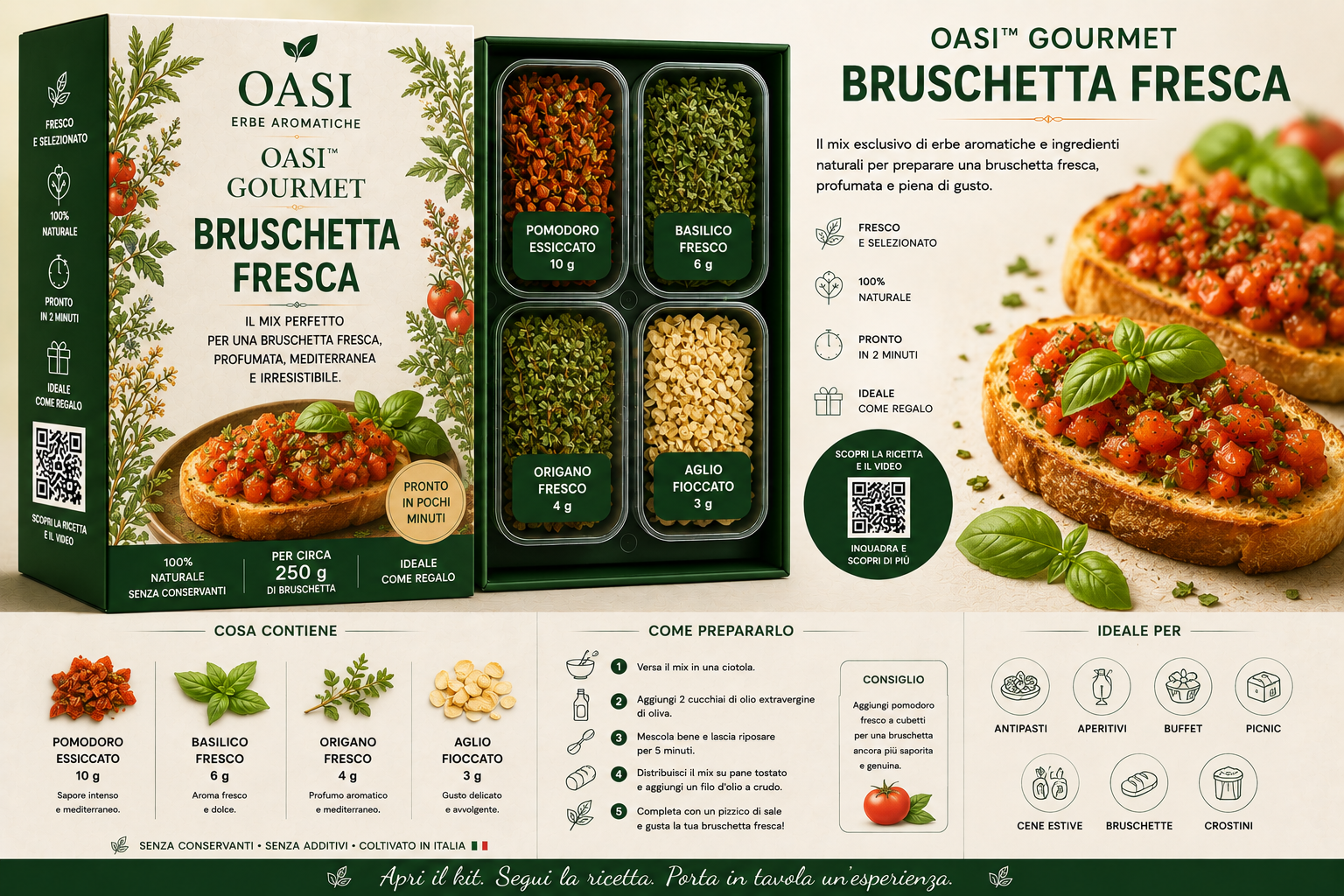 2. 🍅OASI™Gourmet Bruschetta Fresca - immagine 1