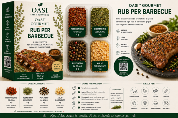 4. 🥩
OASI™ Gourmet Rub per Barbecue