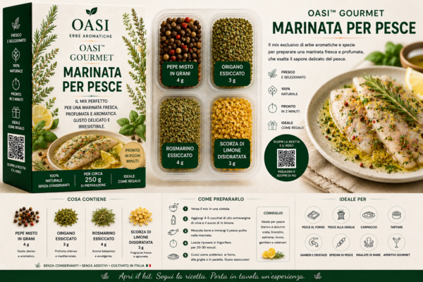 5. 🐟 
OASI™ Gourmet Marinata per Pesce
